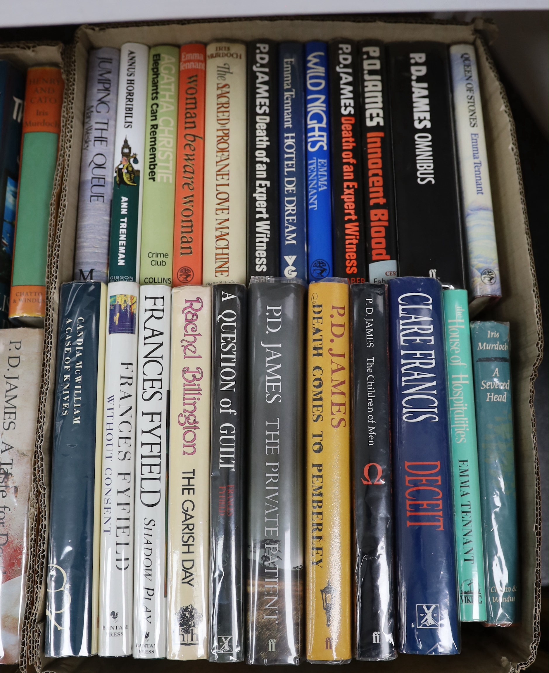 Murdoch, Iris. Sacred and Profane Love Machine. 1974; A Severed Head. 1961; The Book and the Brotherhood. 1987; Tennant, Emma. Black Marina. 1985. Three copies. Jardine, Lisa. Going Dutch How England Plundered Holland’s